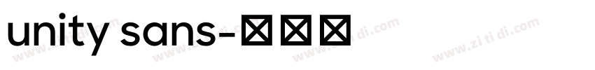 unity sans字体转换
